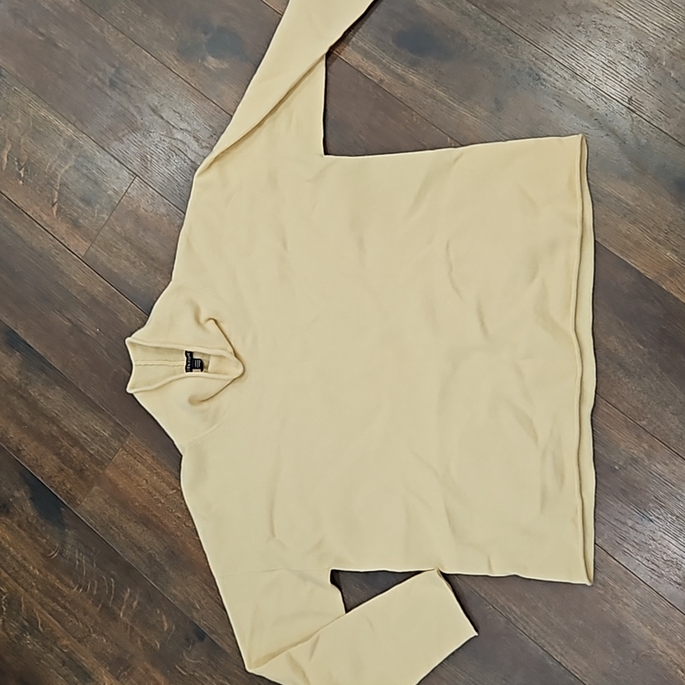Eileen Fisher Pale Yellow Turtleneck Sweater